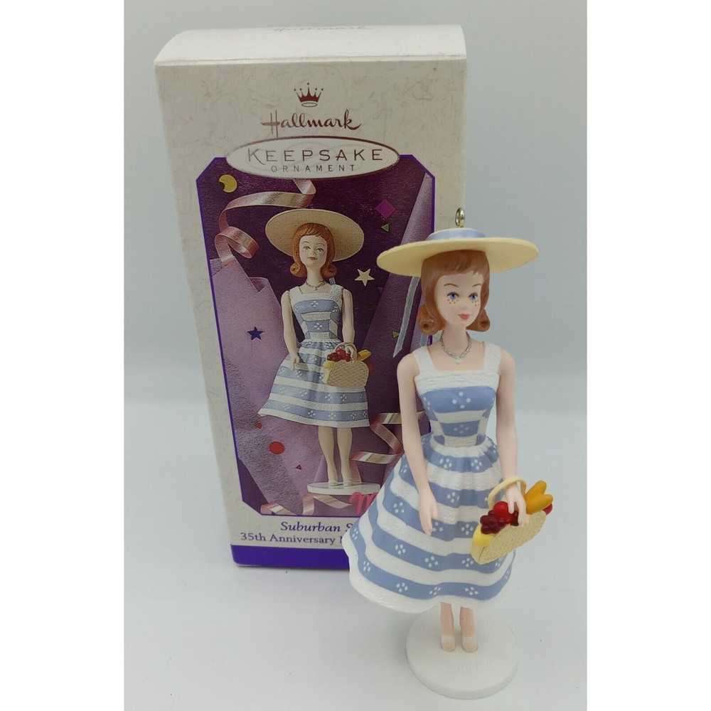 Hallmark Barbie Keepsake Ornament 1998 Midge Suburban Shopper 35th Anniv in Box
